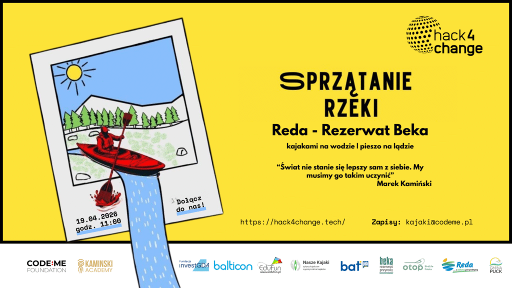 Plakat - oczyszczanie rzeki Reda