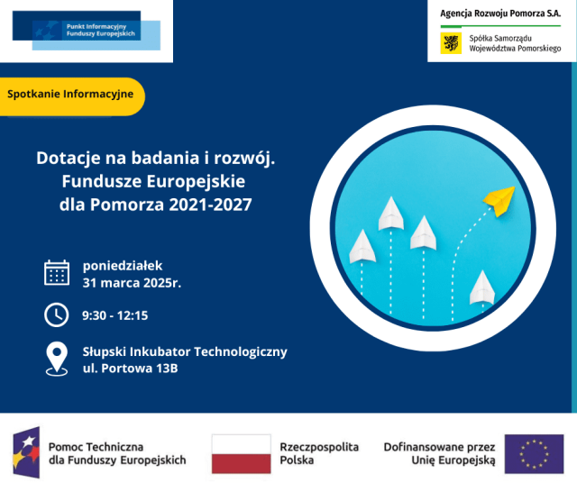 Dotacje na badania i rozwój. Fundusze Europejskie dla Pomorza 2021-2027(2)