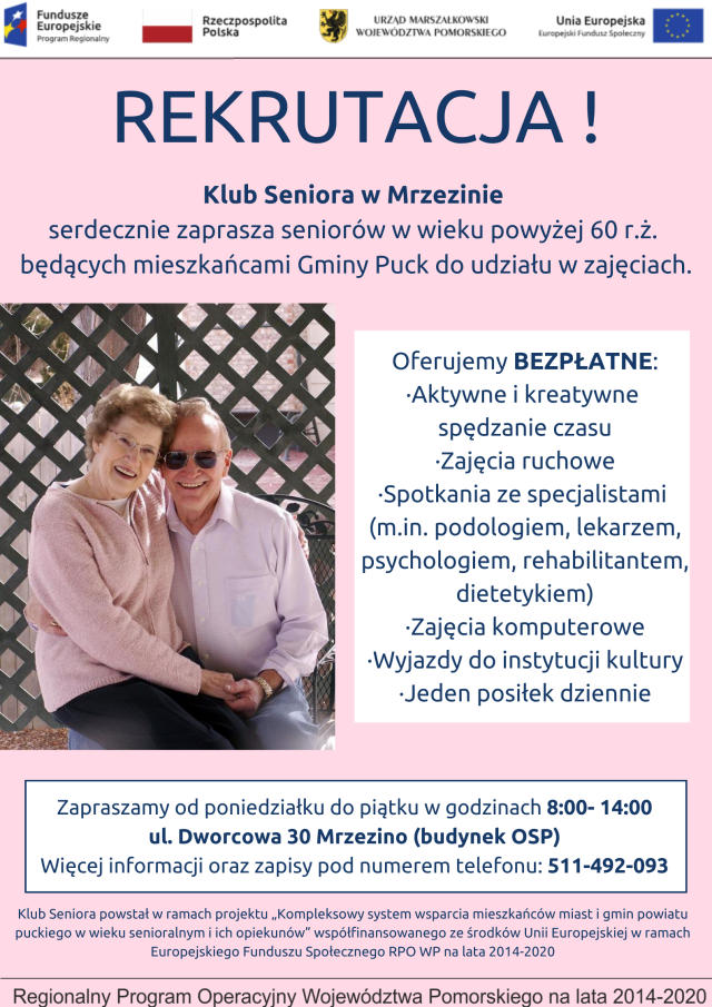Klub Seniora Mrzezino plakat png