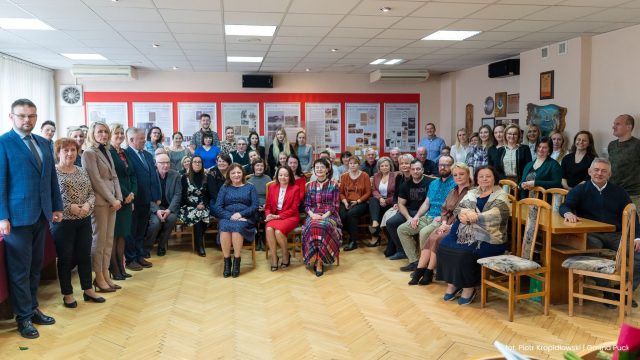 Na zdjęciu wszyscy pracownicy urzędu uczestniczący w spotkaniu