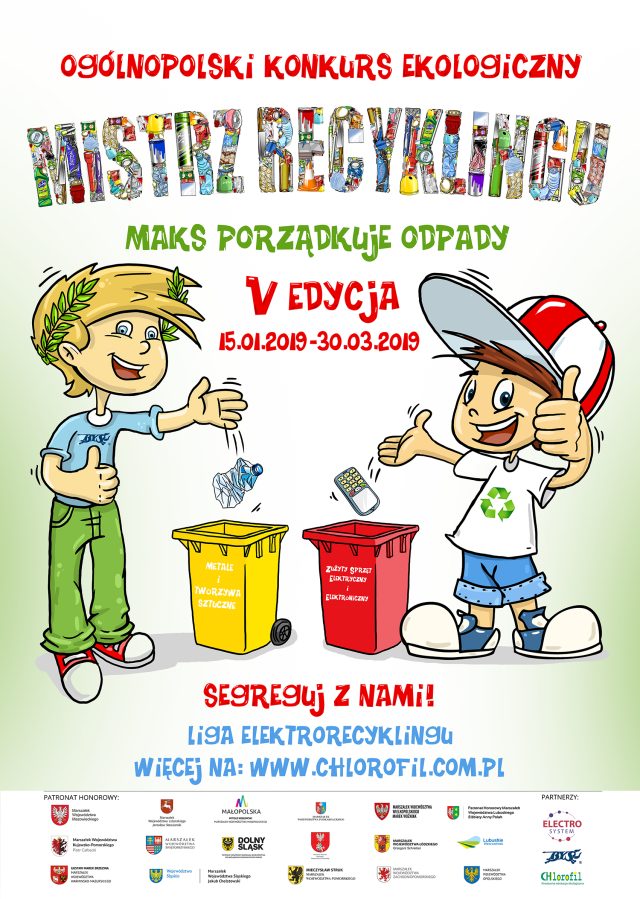 konkurs plakat MISTRZ RECYKLINGU