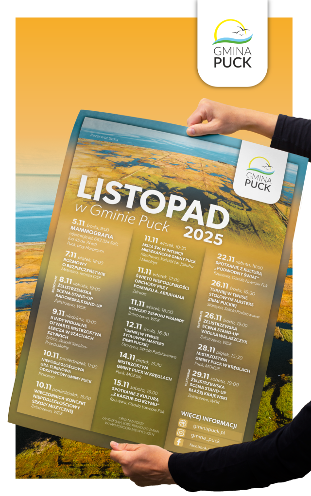 Kalendarz wydarzeń w Gminie Puck - listopad
